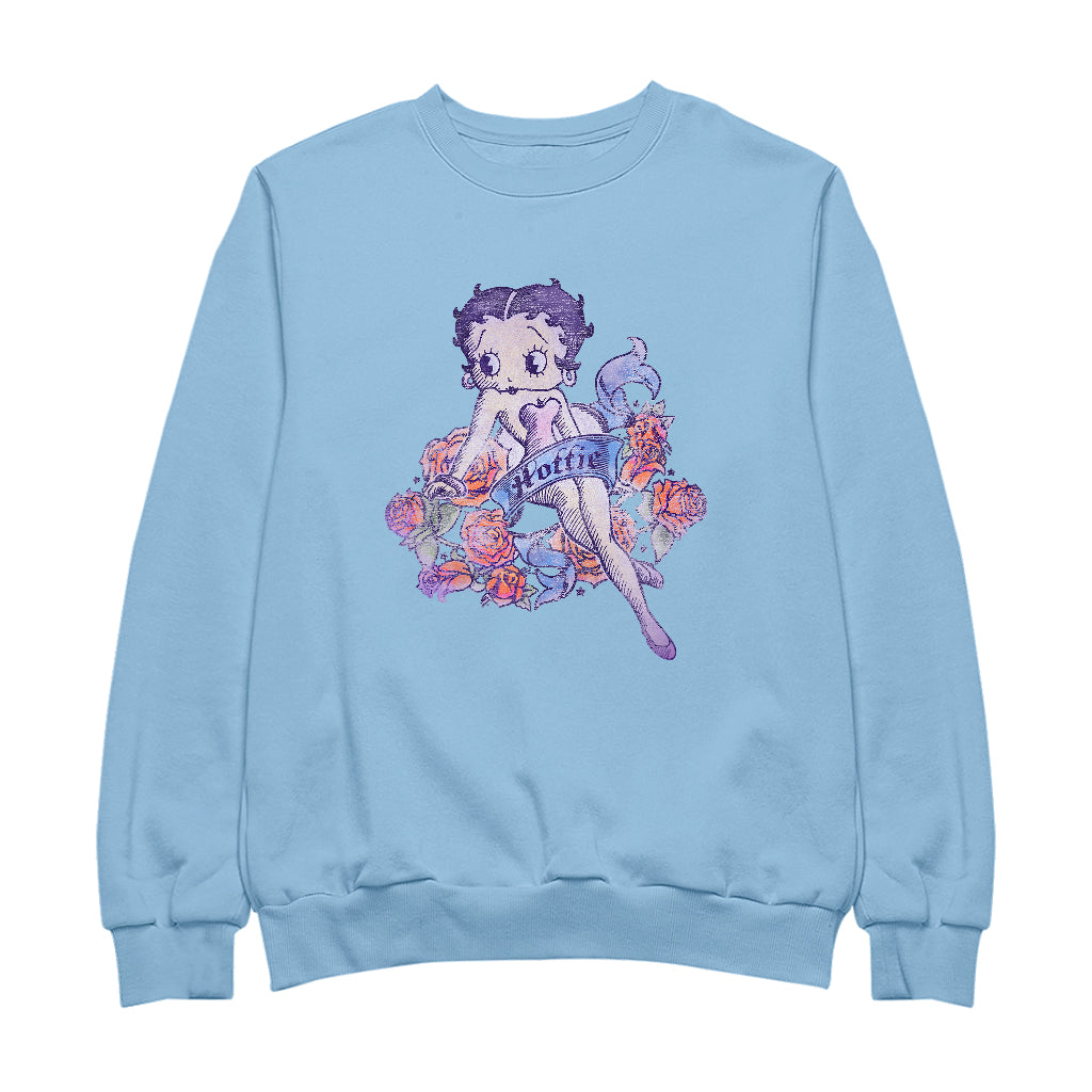 Betty Boop Hottie Tattoo Men's Sweatshirt-Betty Boop Shop