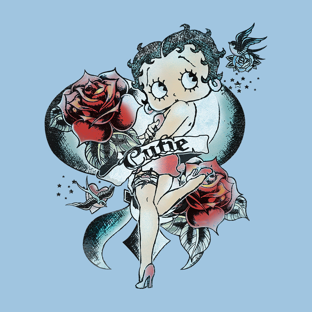 Betty Boop Hottie Cutie Tattoo Men's Sweatshirt-Betty Boop Shop