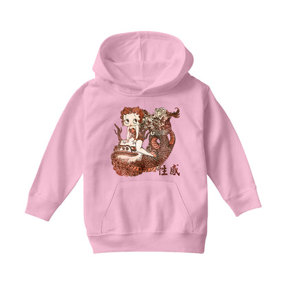 Betty Boop Dragon Tattoo Kids Hooded Sweatshirt