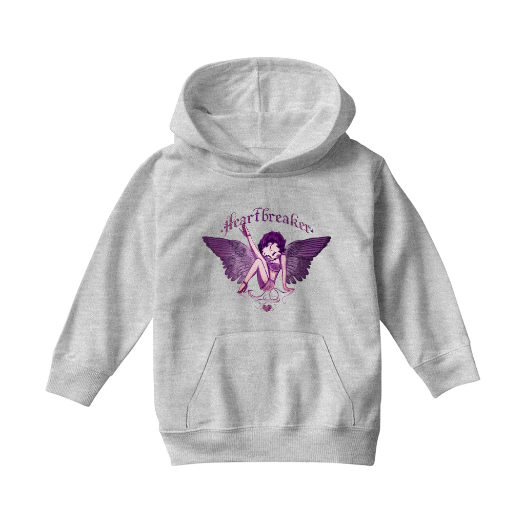 Betty Boop Heartbreaker Tattoo Kids Hooded Sweatshirt-Betty Boop Shop