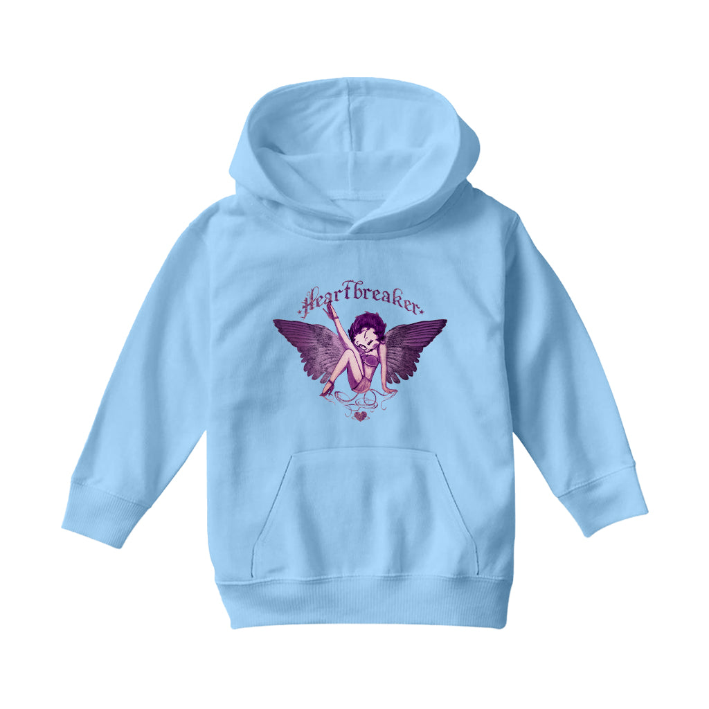 Betty Boop Heartbreaker Tattoo Kids Hooded Sweatshirt-Betty Boop Shop