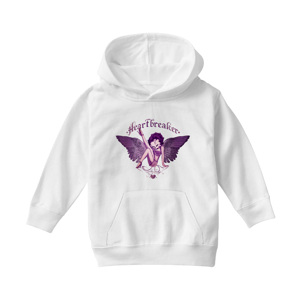 Betty Boop Heartbreaker Tattoo Kids Hooded Sweatshirt-Betty Boop Shop