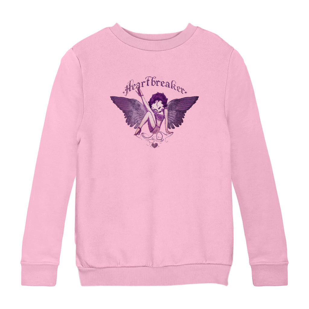 Betty Boop Heartbreaker Tattoo Kids Sweatshirt