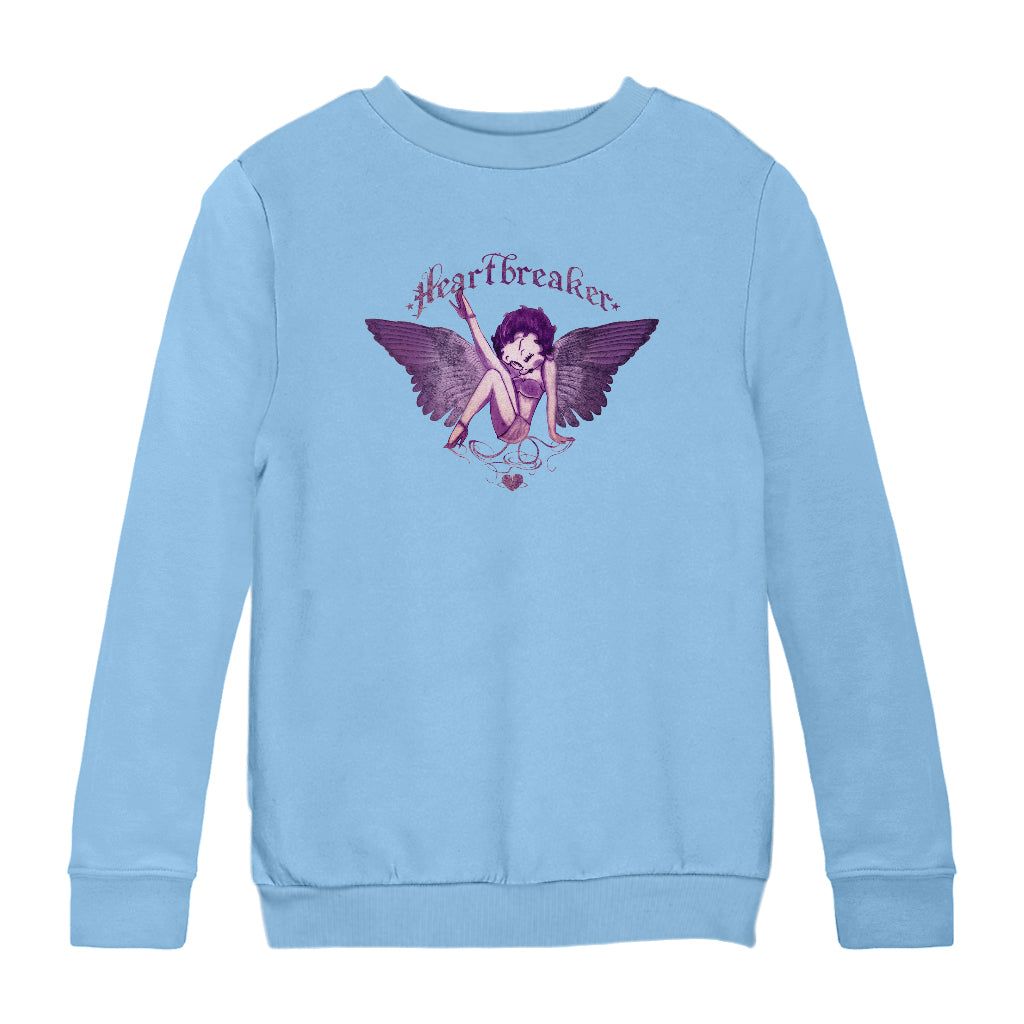 Betty Boop Heartbreaker Tattoo Kids Sweatshirt-Betty Boop Shop