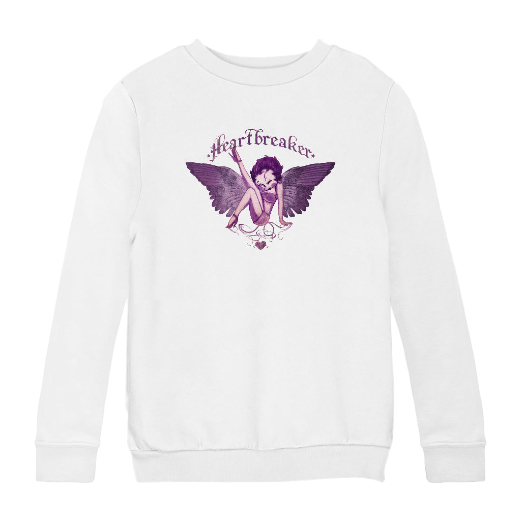 Betty Boop Heartbreaker Tattoo Kids Sweatshirt-Betty Boop Shop