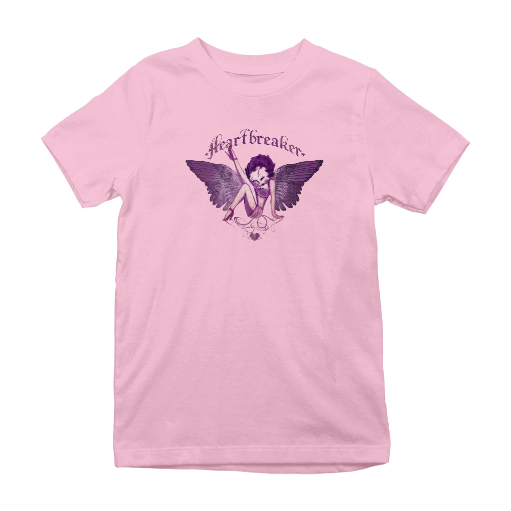 Betty Boop Heartbreaker Tattoo Kids T-Shirt-Betty Boop Shop