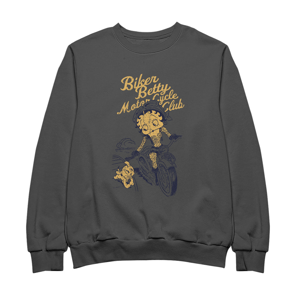 Betty Boop Motor Cycle Club Men's Sweatshirt-Betty Boop Shop