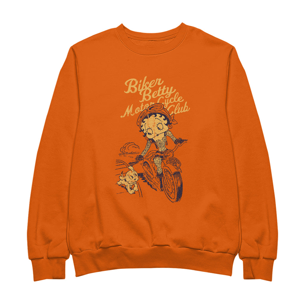 Betty Boop Motor Cycle Club Men's Sweatshirt-Betty Boop Shop