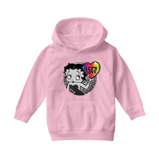 Betty Boop Let's Love Kids Hooded Sweatshirt