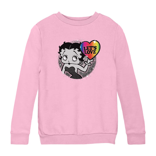 Betty Boop Let's Love Kids Sweatshirt