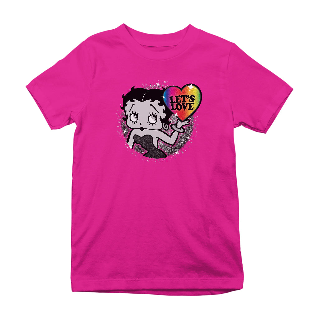 Betty Boop Let's Love Kids T-Shirt-Betty Boop Shop