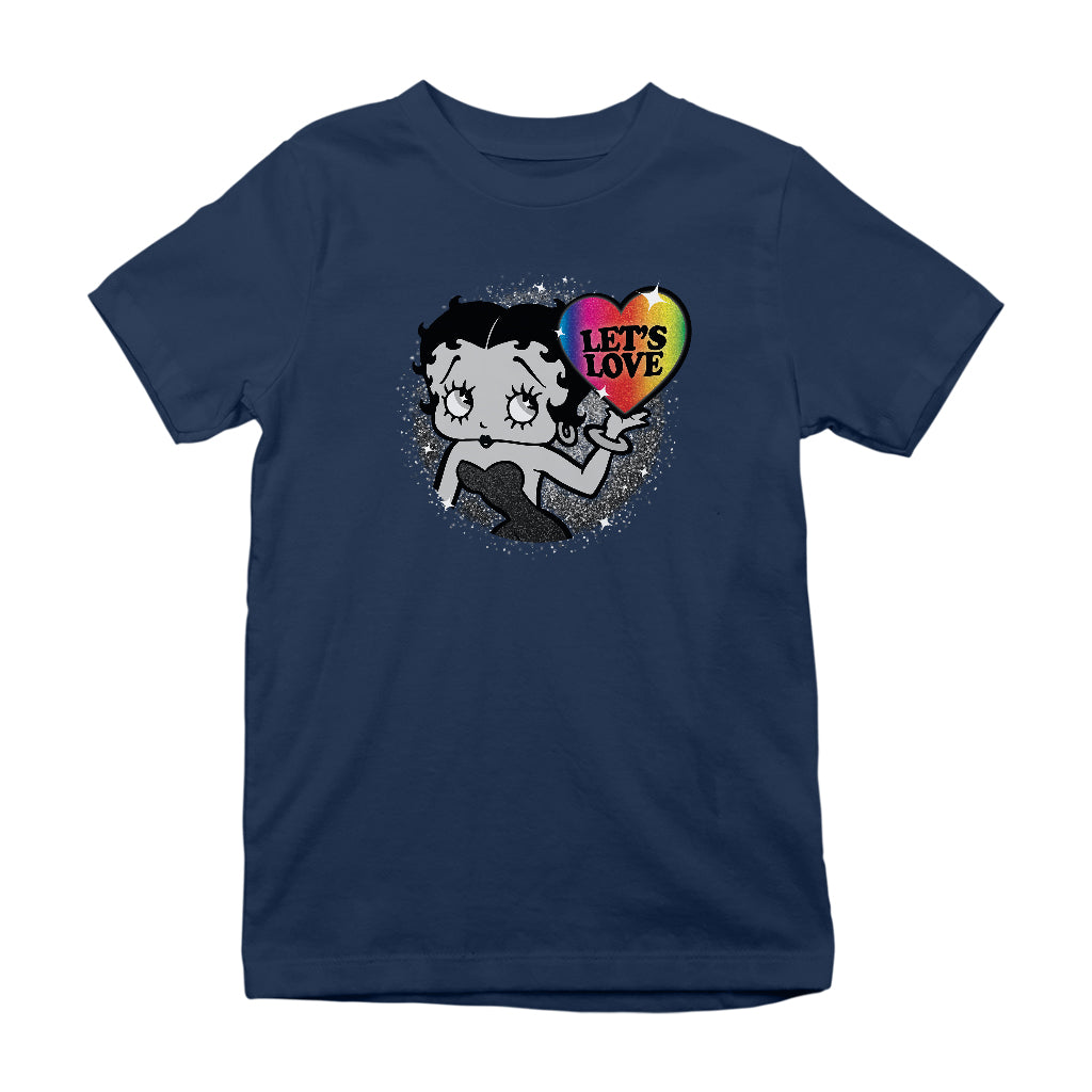 Betty Boop Let's Love Kids T-Shirt-Betty Boop Shop