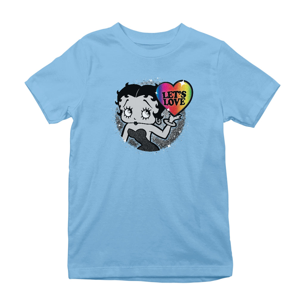 Betty Boop Let's Love Kids T-Shirt-Betty Boop Shop
