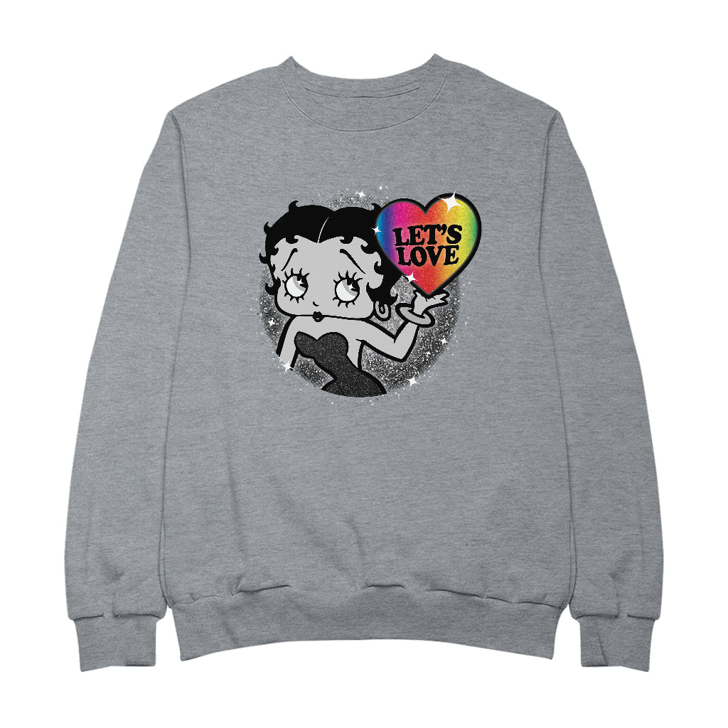 Betty Boop Let's Love Men's Sweatshirt