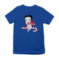 Betty Boop Christmas Candy Cane Seat Kids T-Shirt-Betty Boop Shop