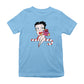 Betty Boop Christmas Candy Cane Seat Kids T-Shirt-Betty Boop Shop