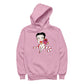 Betty Boop Christmas Candy Cane Seat Women's Hooded Sweatshirt-Betty Boop Shop