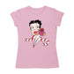 Betty Boop Christmas Candy Cane Seat Women's T-Shirt-Betty Boop Shop