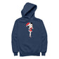 Betty Boop Christmas Touching Cheek Pose Women's Hooded Sweatshirt-Betty Boop Shop
