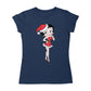 Betty Boop Christmas Touching Cheek Pose Women's T-Shirt-Betty Boop Shop
