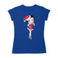 Betty Boop Christmas Touching Cheek Pose Women's T-Shirt-Betty Boop Shop