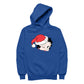 Betty Boop Christmas Santa Hat Wink Women's Hooded Sweatshirt-Betty Boop Shop