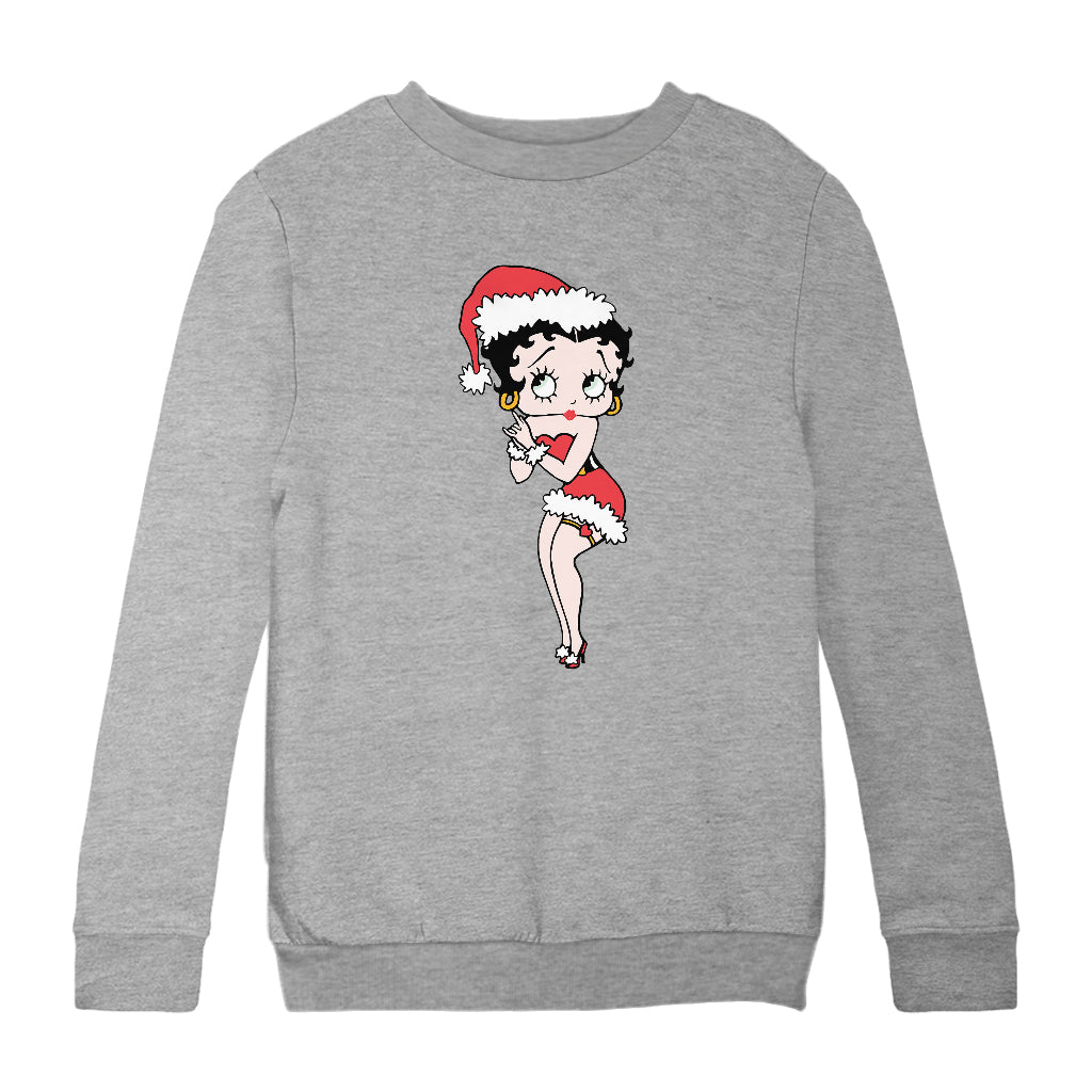 Betty Boop Christmas Wishing Kids Sweatshirt-Betty Boop Shop