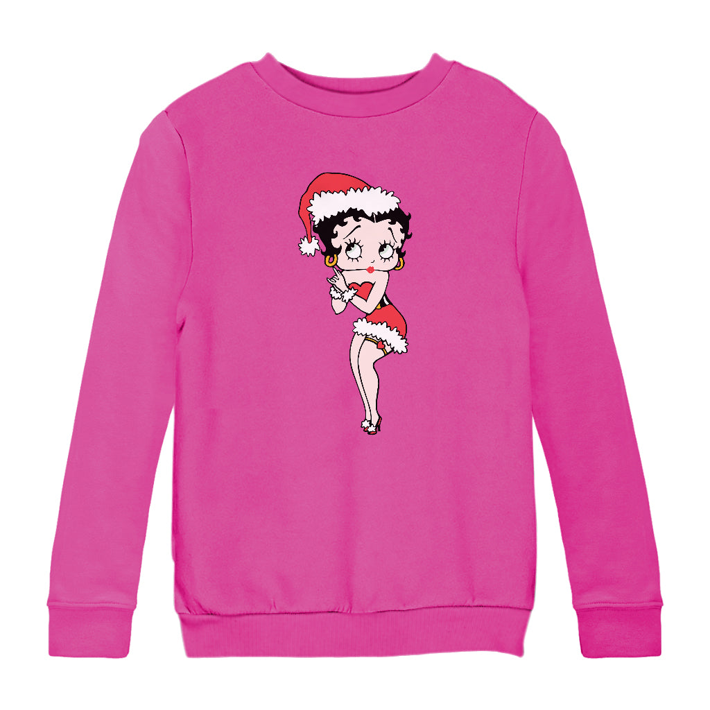 Betty Boop Christmas Wishing Kids Sweatshirt-Betty Boop Shop