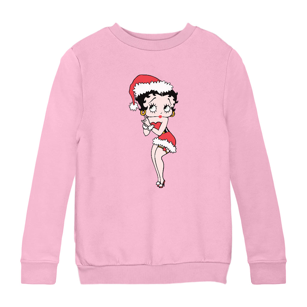 Betty Boop Christmas Wishing Kids Sweatshirt