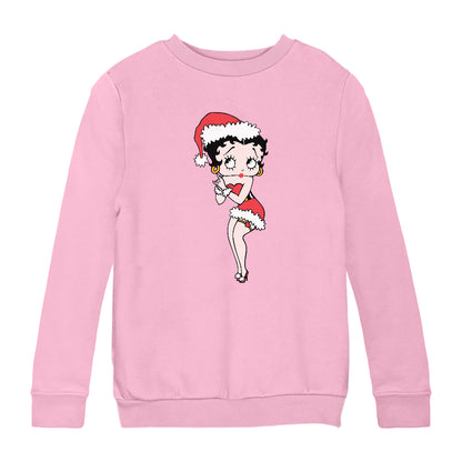 Betty Boop Christmas Wishing Kids Sweatshirt
