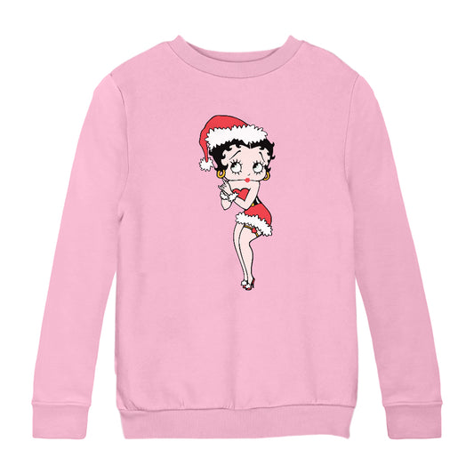 Betty Boop Christmas Wishing Kids Sweatshirt