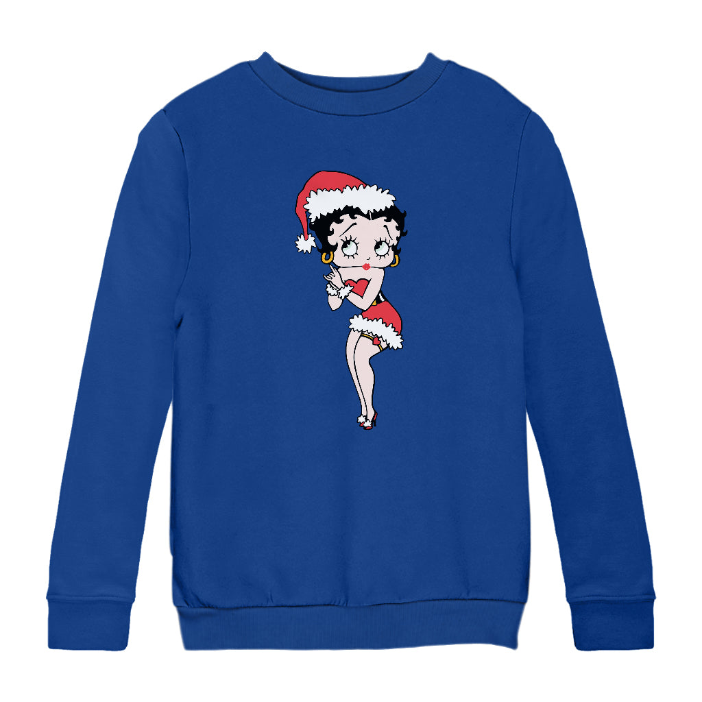 Betty Boop Christmas Wishing Kids Sweatshirt-Betty Boop Shop