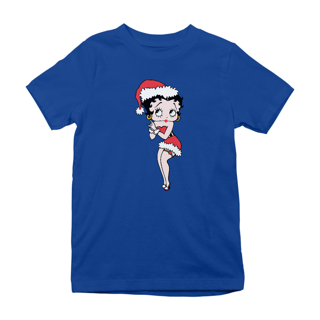 Betty Boop Christmas Wishing Kids T-Shirt-Betty Boop Shop