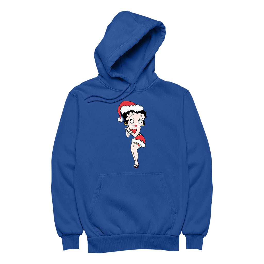 Betty Boop Christmas Wishing Women's Hooded Sweatshirt-Betty Boop Shop