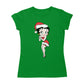 Betty Boop Christmas Wishing Women's T-Shirt-Betty Boop Shop