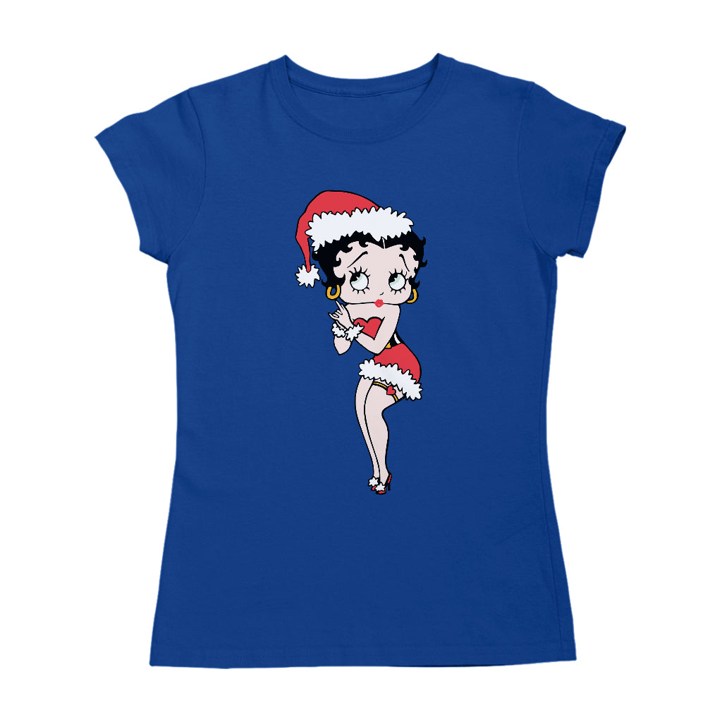 Betty Boop Christmas Wishing Women's T-Shirt-Betty Boop Shop