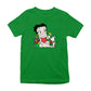 Betty Boop Christmas Pudgy And Chick Kids T-Shirt-Betty Boop Shop