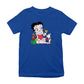 Betty Boop Christmas Pudgy And Chick Kids T-Shirt-Betty Boop Shop