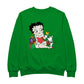 Betty Boop Christmas Pudgy And Chick Men's Sweatshirt-Betty Boop Shop