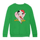 Betty Boop Christmas Heart Wink Kids Sweatshirt-Betty Boop Shop