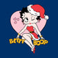 Betty Boop Christmas Heart Wink Women's Hooded Sweatshirt-Betty Boop Shop