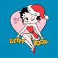 Betty Boop Christmas Heart Wink Women's Hooded Sweatshirt-Betty Boop Shop