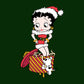 Betty Boop Christmas Pudgy Packing Betty Kids Sweatshirt-Betty Boop Shop