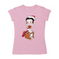 Betty Boop Christmas Pudgy Packing Betty Women's T-Shirt-Betty Boop Shop