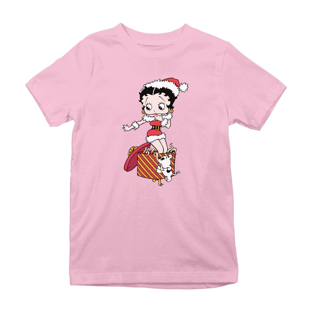 Betty Boop Christmas Packing By Pudgy Kids T-Shirt-Betty Boop Shop
