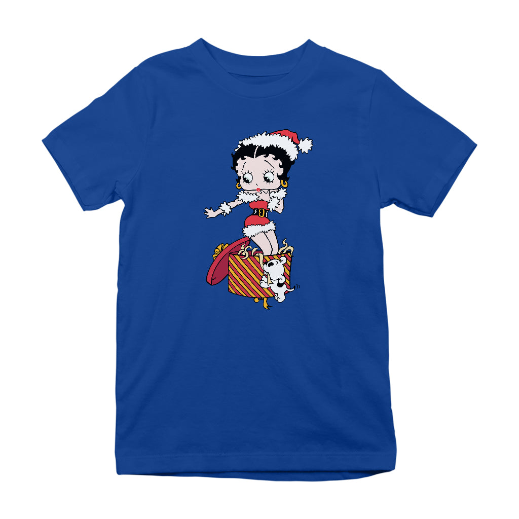 Betty Boop Christmas Packing By Pudgy Kids T-Shirt-Betty Boop Shop