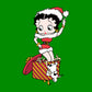 Betty Boop Christmas Box Packed Women's Hooded Sweatshirt-Betty Boop Shop