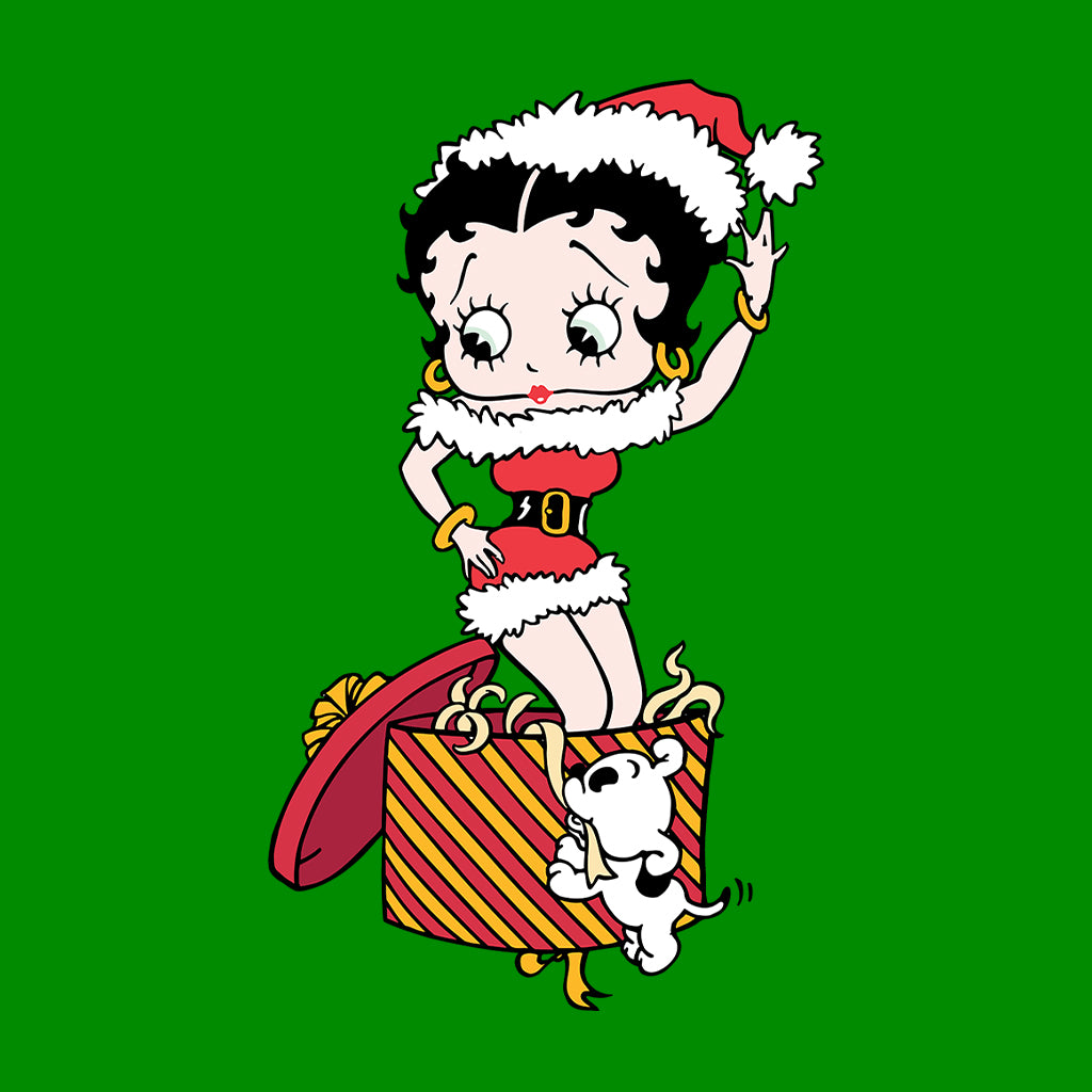 Betty Boop Christmas Box Packed Women's Hooded Sweatshirt-Betty Boop Shop