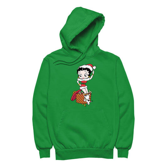 Betty Boop Christmas Box Packed Women's Hooded Sweatshirt