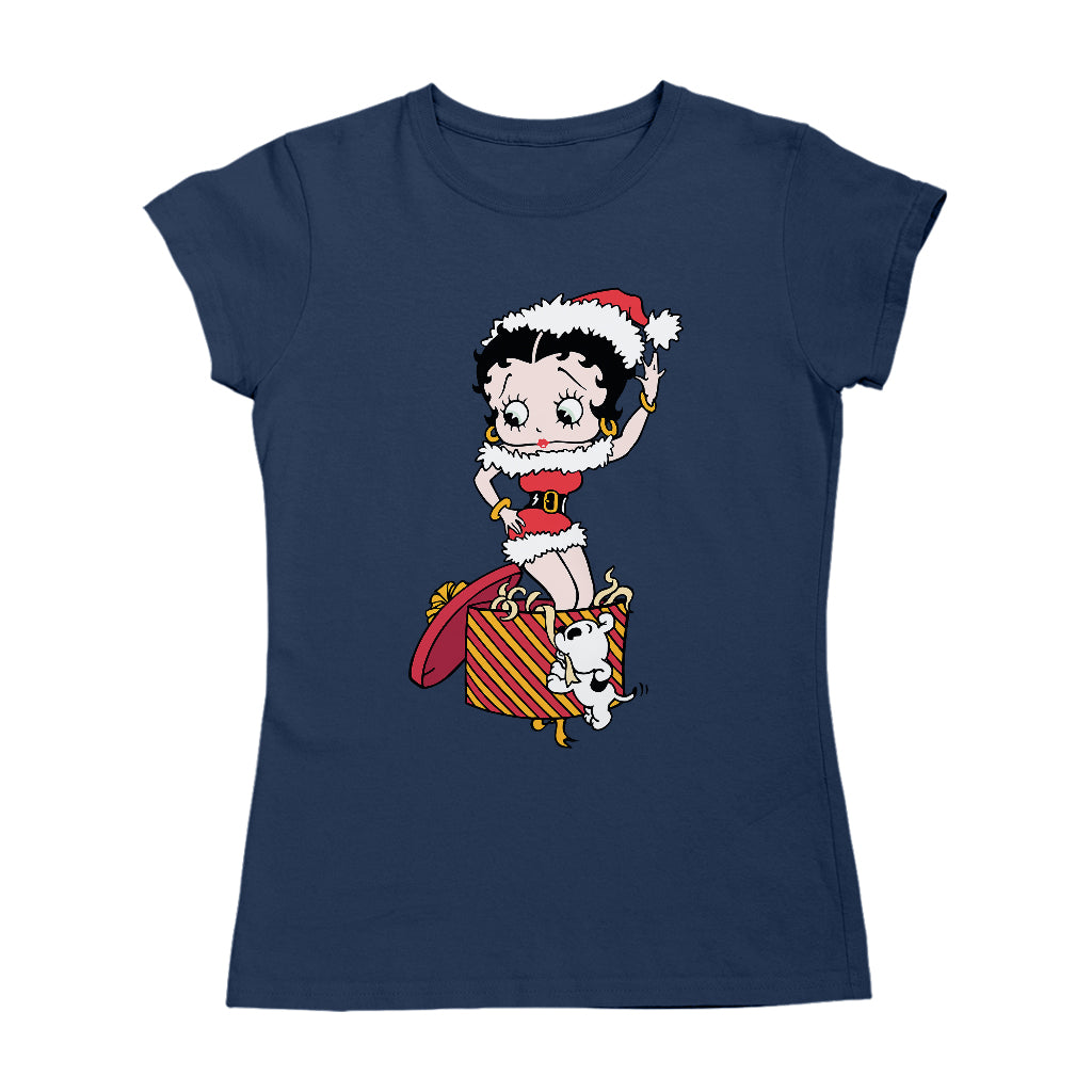 Betty Boop Christmas Box Packed Women's T-Shirt-Betty Boop Shop